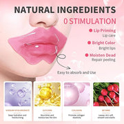30 Pairs Lip Masks & 24K Gold Eye Masks, Crystal Collagen Eye Patches for Puffy Eyes, Moisturizing & Reduce Wrinkles, Lip ...