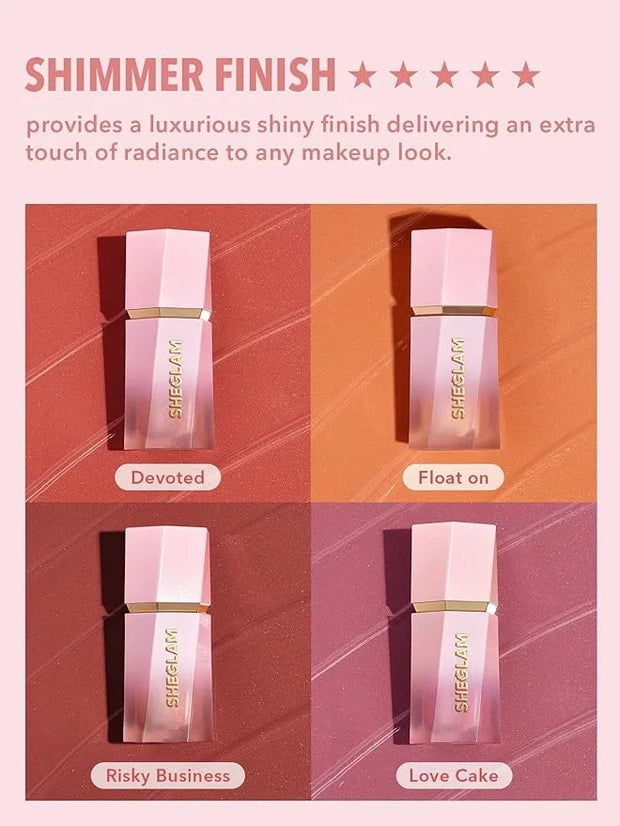 SHEGLAM Color Bloom Liquid Blush Makeup for Cheeks Matte Finish - Love Cake - Product Image