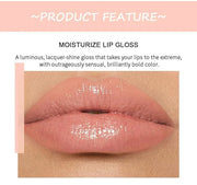 6PCS Lip Oil Light Lipgloss Set, Moisturizing Hydrating Lip Glow Oil Lip Gloss Kit High Shine Lip Plumping Glass Finish Li...