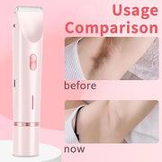 2025 New 2-in-1 Electric Shaver & Bikini Trimmer for Women - Painless Electric Razor for Face, Body & Intimate Areas, Cord...