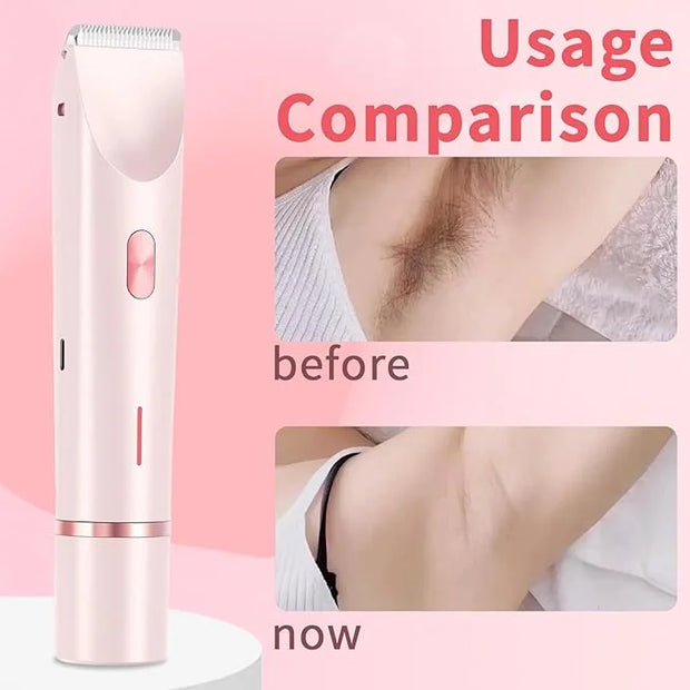 2025 New 2-in-1 Electric Shaver & Bikini Trimmer for Women - Painless Electric Razor for Face, Body & Intimate Areas, Cord...