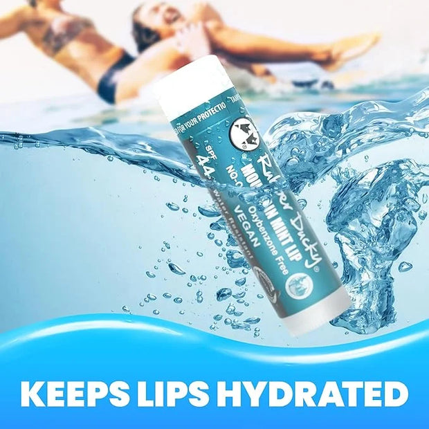 Rubber Ducky | Lip Sunscreen, Lip Balm with SPF 44, Waterproof Sunscreen Lip Balm | Vegan, Untinted, Mint Flavor, with Vit...