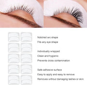 10 Pairs Reusable Silicone Under Eye Gel Pads for Eyelash Extensions, Flexible Notch Design Eyelash Extension Patches for ...