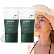 2pcs Heartleaf Silky Moisture Sunscreen, Moisture Daily Sunscreen, Silky Moisturizing Sunscreen, Hydrating Moisturizing Es...