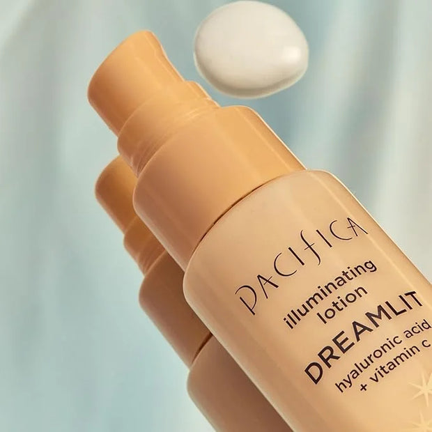 Pacifica Dreamlit Illuminating Facial Lotion – Vitamin C & Niacinamide Brightening Moisturizer for Radiant Glow - Natural ...