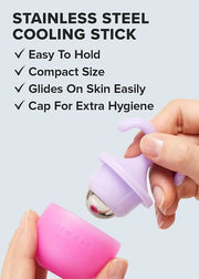 I DEW CARE Facial Tool - Rolling with It | Cooling Stick Skincare Tool, Depuffing Ice Face Roller with Cap, Gift, Reusable...