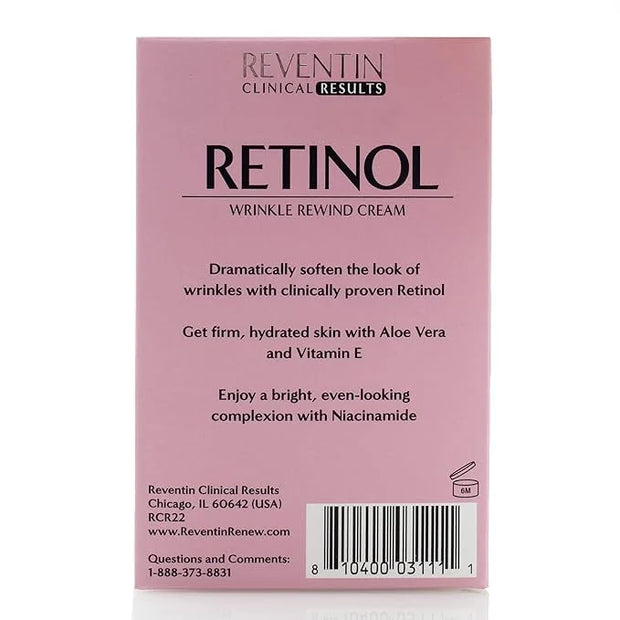 Clinical Results Retinol Wrinkle Rewind Anti Aging Face Lotion Moisturizer For Wrinkles, Age Spots, & Dry Skin - Retinol N...