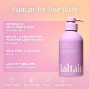 Saltair Body Wash, Island Orchid 2-Pack. Moisturizing Body Cleanser with Monoi Oil and Cupuacu Butter. Luxury Shower Gel f...