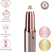Gurelax Women's Electric Eyebrow Trimmer with Replacement Blades, Precision LED Light, Safe and Instant Painless Hair Remo...