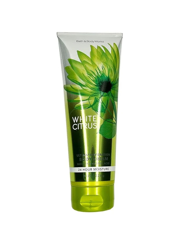 Bath & Body Works, Signature Collection Ultra Shea Body Cream, White Citrus, 8 Ounce - Product Image