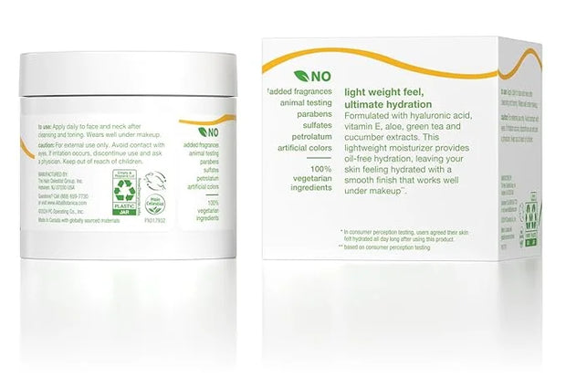 Alba Botanica Daily Oil Free Hydrating Moisturizer, with Hyaluronic Acid and Vitamin E, 3 Oz (Packaging May Vary) - Produc...