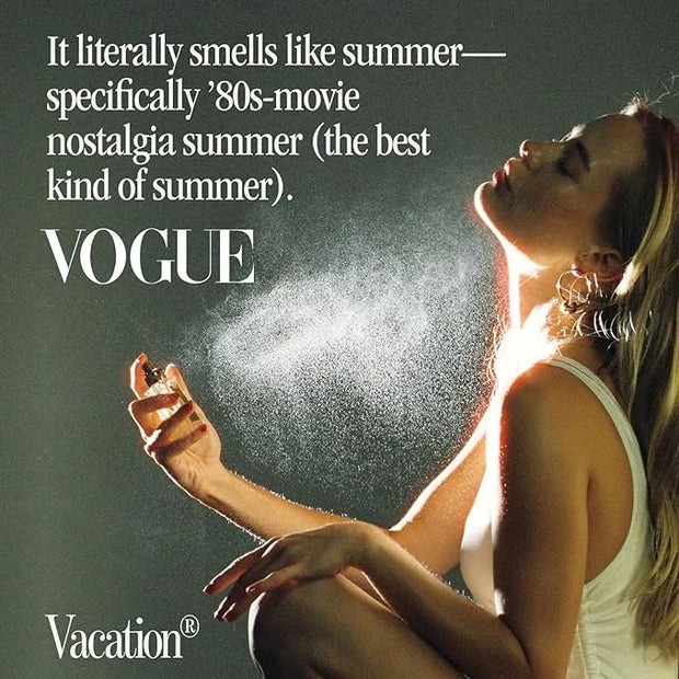 "VACATION" by Vacation Sunscreen Eau de Toilette, Beach Coconut Perfume for Women & Men, Scent of Sunscreen & Summer, Trav...