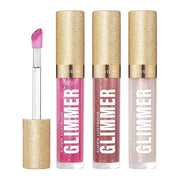 REVLON Super Lustrous Glimmer Gloss Gift Set, 3-Piece, Non-Sticky Lip Makeup, Plant-Based Glitter, High-Shine Finish, 008 ...