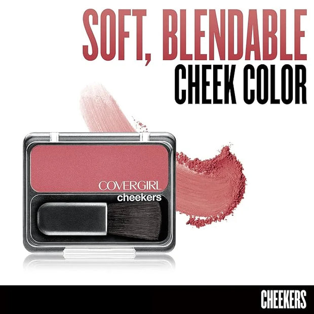 COVERGIRL Cheekers Blendable Powder Blush Rock 'n Rose, .12 oz (packaging may vary), 1 Count (Pack of 2) - Product Image