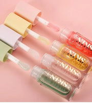 2Pack Big Brush Head Hydrating Lip Glow Oil Plumping Lip Tint, Hydrating Lip Gloss Tinted Lip Balm Transparent Lip Care, L...