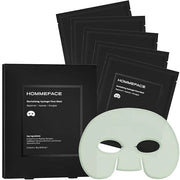 HOMMEFACE Men’s 2-Step Daily Skincare Kit + 5 Facial Sheet Mask Set Bundle - Product Image
