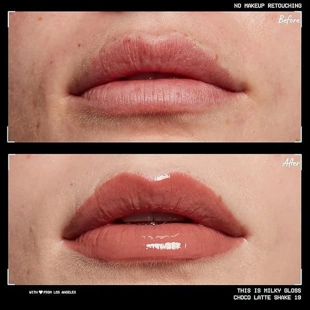 NYX PROFESSIONAL MAKEUP This Is Milky Gloss, Lip Gloss with 12 Hour Hydration, Vegan - Choco Latte Shake (Milk Chocolate) ...