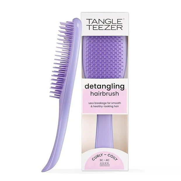Tangle Teezer Ultimate Detangler Curly Hair Brush, Dry & Wet Hairbrush, Reduces Frizz & Breakage, for 3C to 4C Curly Hair ...