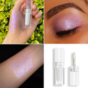 MAKI YIKA Glitter Eyeshadow Silver Multichrome Eyeshadows Long Lasting, Metallic Chameleon Eye Shadow Smudgeproof Holograp...