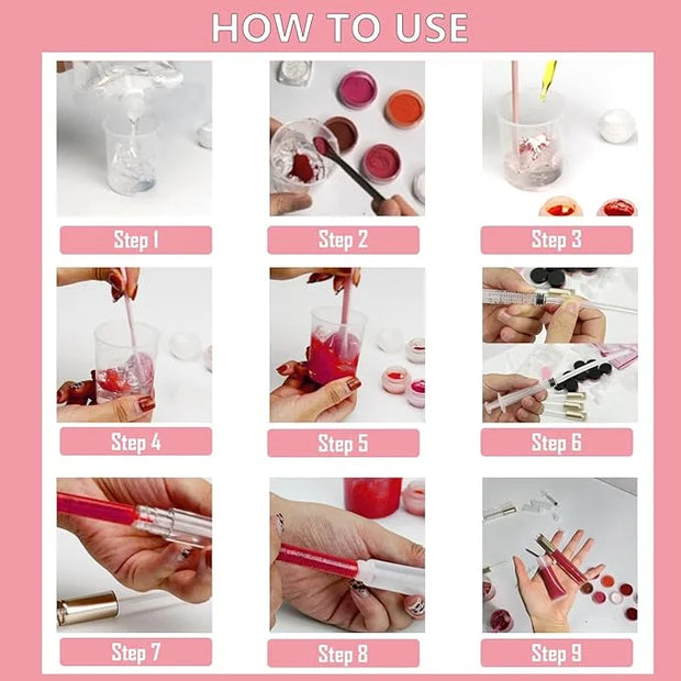 Lip Gloss Making Kit, TSVATE Lip Gloss Kit, Diy Lip Gloss Making Kit, Fun Make Your Own Lipgloss Kids Lip Gloss for Girls,...