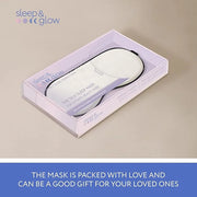 SLEEP & GLOW Silk Sleep Eye Mask Luxury Mulberry 22 Momme 100% Natural Triple Silk Blindfold with Adjustable Strap for Com...