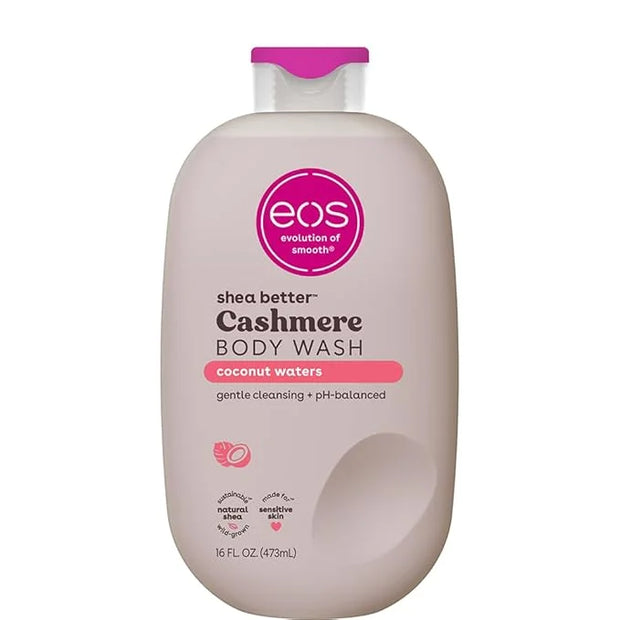 eos Shea Better Cashmere Body Wash, Coconut Waters, Moisturizing and Nourishing, pH Balanced Creamy Gel Formula, Paraben &...