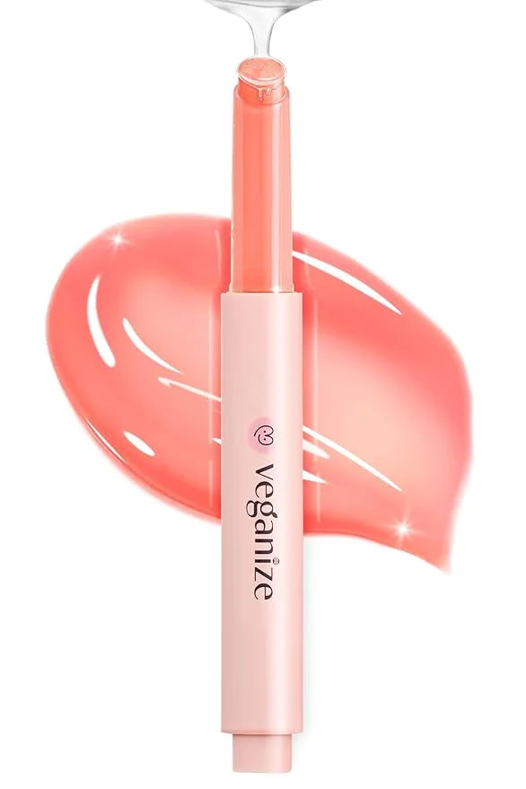 SELF BEAUTY Veganize Collagen Lip Glass Balm | Hydrating Lip Balm in 9 Vibrant Colors | Moisturizing Lip Care Infused with...