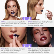 Wonderskin Wonder Blading Lip Stain Peel Off and Reveal Kit - Long Lasting, Waterproof Brown Lip Tint, Transfer Proof Natu...