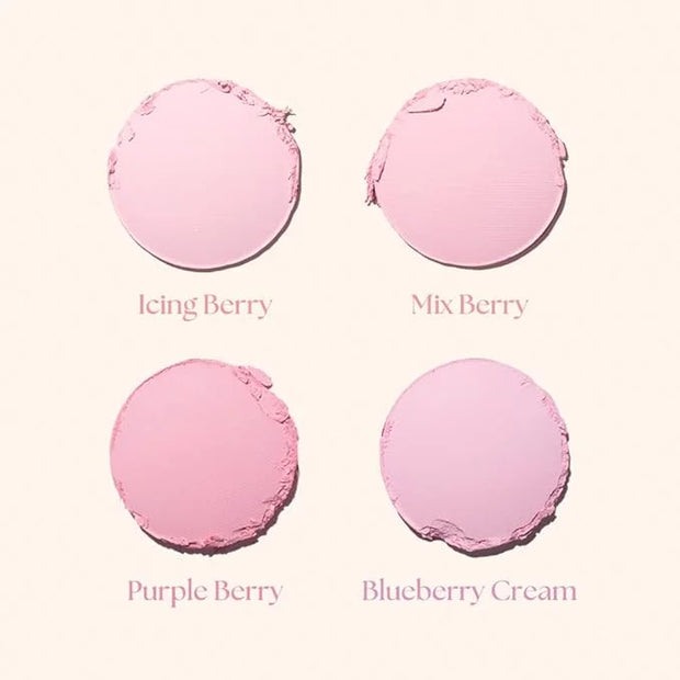 Dasique Blending Mood Cheek #08 Blueberry Sorbet | 4 Blendable Shades in Lightweight Smooth Powder | Vegan | Blush - Produ...
