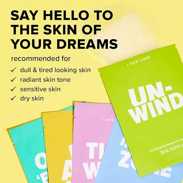 I DEW CARE Glass Skin Face Mask Variety Pack - Let's Do This Sheet | For Perfect Care Routine, Korean Face Masks Skincare,...