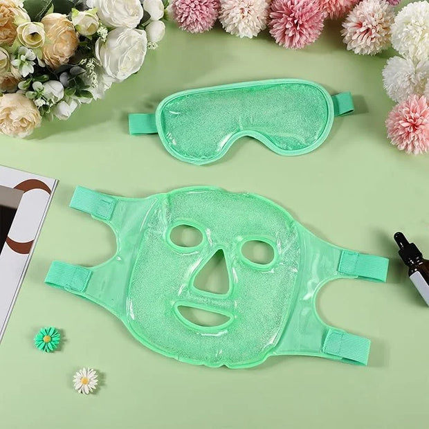 Geyoga Gel Ice Face Eye Mask Cooling Face Eye Masks for Reducing Puffiness, Dark Circles, Redness, Pain Relief, Migraine, ...