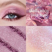 KYDA Single Glitter Eyeshadow, Bright Purple Diamond Glow Eyeshadow, Ultra-fine Lightweight Powder, Blendable Formula, Dai...