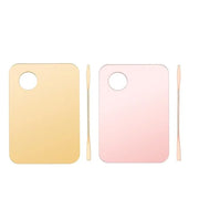 2 Pack Makeup Palette with Spatula,Acrylic Cosmetic Nail-art