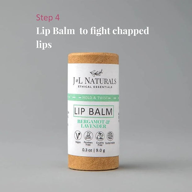 J&L Naturals Simple Skin Regimen Kit With Cleansing Bar, Face Salve, Konjac Sponge, Lip Balm | For Sensitive and Acne-Pron...