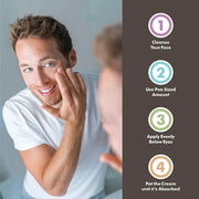 Rascal Ponce's Eye Cream | Under Eye Cream Dark Circle Remover for Men - Made with ginkgo Biloba Leaf Extract Macadamia Se...