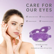Ice Pack for Eyes - 2 Pcs Reusable Hot Cold Compress Gel Bead Cooling Mask for Puffiness, Dark Circles, Bags, Dry Eyes, He...