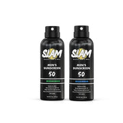 SLAM WoodsMan & BeachMan Bundle - Men's Scented Sunscreen, Sunscreen Spray, Water Resistant Sunscreen, Paraben Free, Broad...