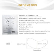Eyelash Extension Gel Pads Kit - Lint Free False Eyelash Lash Extension Makeup Eye Gel Pads (200Pack) - Product Image
