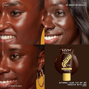 NYX PROFESSIONAL MAKEUP Buttermelt Glaze Soft Glow Skin Tint + SPF 30, Up To 12HR Wear, 10 Chocolate Butta - Product Image