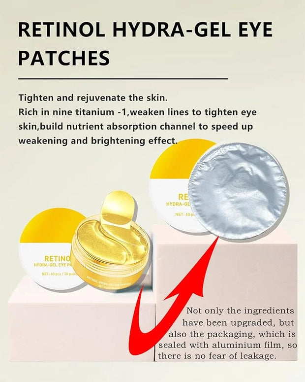 Under Eye Patches (60Pcs) - Upgraded Eye Mask Retinol & Collagen, Eye Treatment Mask, Under Eye Bag Treatment, Eye Masks f...