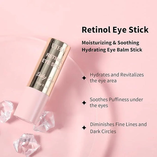 Retinol Eye Stick, Anti-Aging Eye Cream for Wrinkles, Dark Circles, Puffiness & Bags Under Eyes, All-in-one Multi Eye Balm...