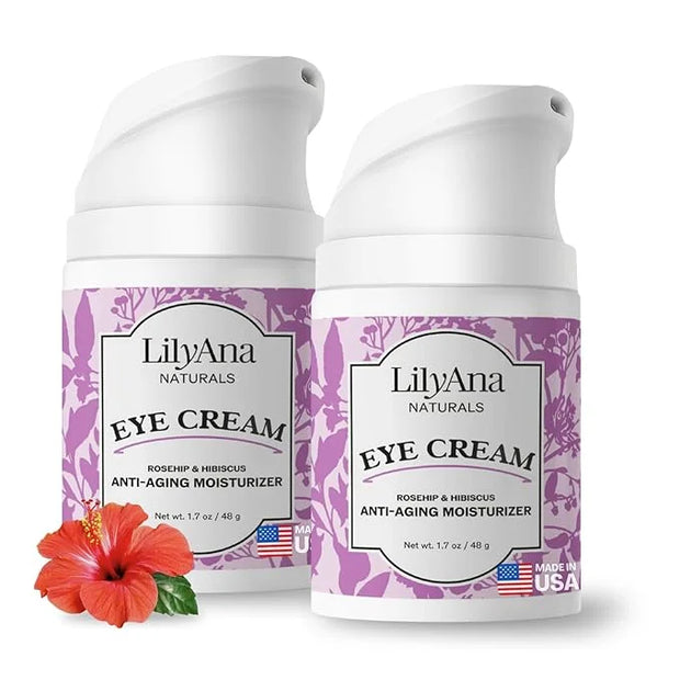 LilyAna Naturals Eye Cream for Dark Circles and Puffiness, Under Eye Cream for Wrinkles and Bags, Anti Aging helps Improve...