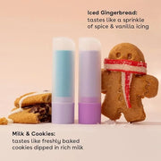 eos Holiday Lip Balm- Iced Gingerbread, Milk & Cookies, Limited-Edition Lip Care, Stocking Stuffers, Holiday Gift Ideas, 0...