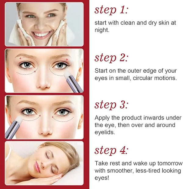 Eye Stick - Anti Wrinkle Eye Cream for Puffy Eyes, Dark Circles, Eye Bags, Crows Feet, Wrinkles,Reduces Wrinkles Saggy Ski...
