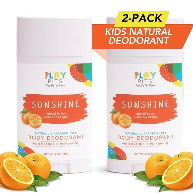 PLAY PITS - Natural Kids Whole Body Deodorant - Safe for Girls & Boys w/Sensitive Skin of All Ages - Clean, Non-Toxic, & P...