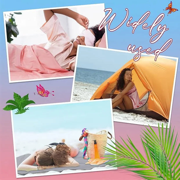 Irenare 2 Pcs Self Tanning Sleep Sack Self Tanning Sheets Protector Self Tan Sleep Bag Protect Sheets from Self Tanner Tra...