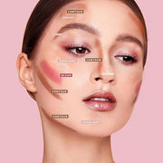 KIMUSE Multi Stick Trio Face Makeup, Cream Blush Stick for Cheeks & Lips, Contour Stick & Highlighter Makeup Sticks for Al...