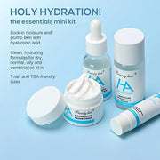 4-Piece Hydrating Skin Care Set Hyaluronic Acid Moisturizing Travel Kit – Facial Cleanser, Refreshing Toner, Nourishing Se...