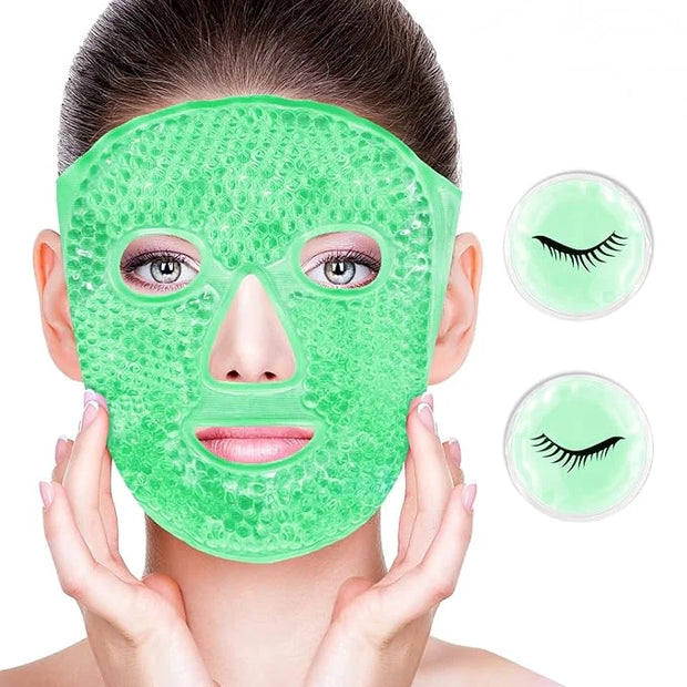 Face Eye Masks for Dark Circles and Puffiness, Migraines, Headache, Stress, Redness, Acne, Cooling Face Masks for Women Ma...
