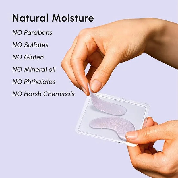 MAREE Violet Eye Gels - Marine Collagen Under Eye Patches for Puffy Eyes - Undereye Mask Patches for Women - Moisturizing ...